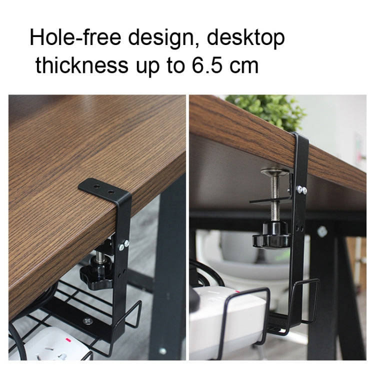 Under Desk Cable Management Tray Carbon Steel Cable Organizer Cable Storage Rack, 40.5 CM – Durable Build, Easy to Use