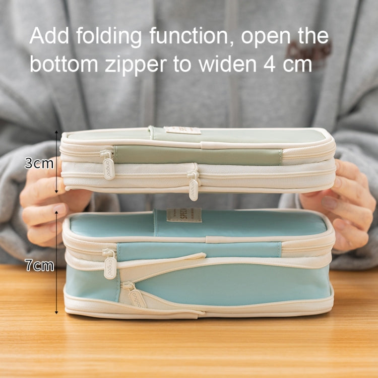 Macaron Double-Layer Retractable Large Capacity Pencil Case