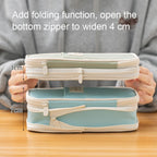 Macaron Double-Layer Retractable Large Capacity Pencil Case