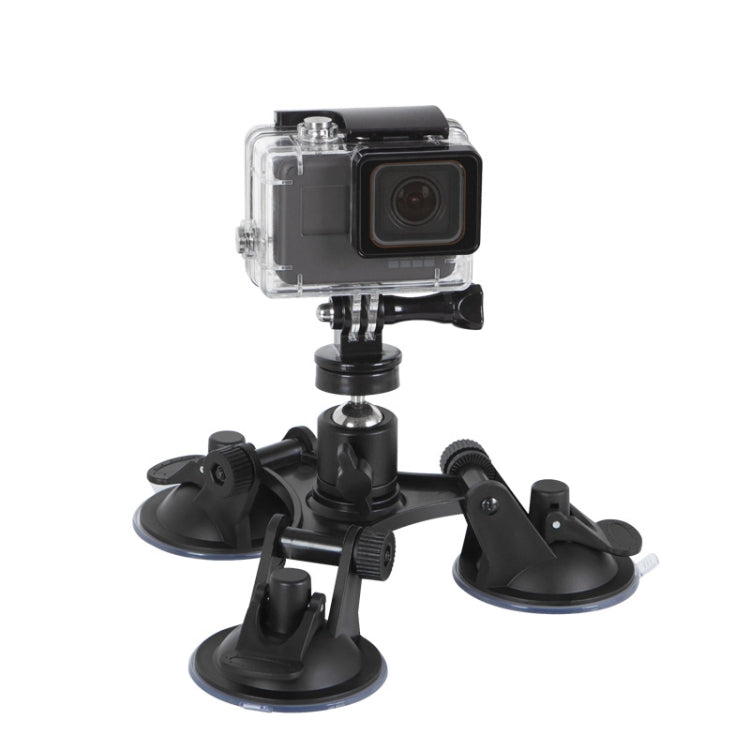 Car General Purpose Vehicle Bracket Suction Cup Fixed Glass Video Shooting Base, Suction Cup+PTZ, Suction Cup+PTZ+Gopro Screw, Suction Cup+PTZ+Phone Clip – Durable Build, Easy to Use Suction Cup+PTZ+Gopro Screw