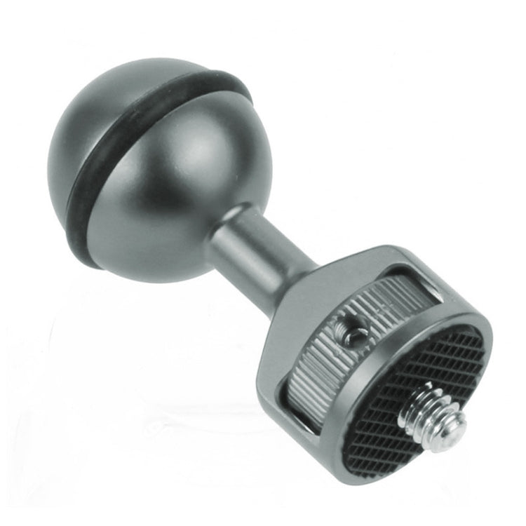 2.5cm Ball Head Clip for Action Camera Underwater Video Camera Light Diving Joint, Red, Black, Titanium Titanium