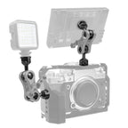 2.5cm Ball Head Clip for Action Camera Underwater Video Camera Light Diving Joint, Red, Black, Titanium