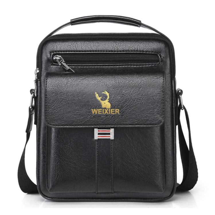 WEIXIER D245 Men Business Bag Large Capacity Shoulder Backpack, D245 Black, D245 Light Brown, D245 Dark Brown D245 Black Black