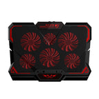 CoolCold 17inch Gaming Laptop Cooler Six Fan Two USB Port 2600RPM Laptop Cooling Pad – TPU