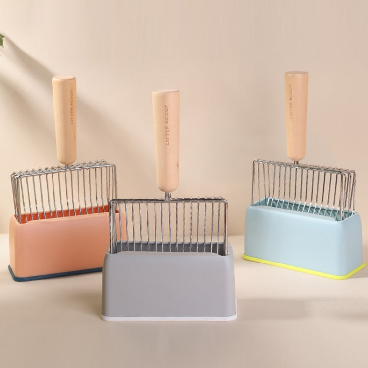 Metal Wooden Handle Cat Litter Remove Pet Cleaning Tool, Specification, Cat Litter Shovel, Base (Random Color Delivery) – Durable Build, Easy to Use