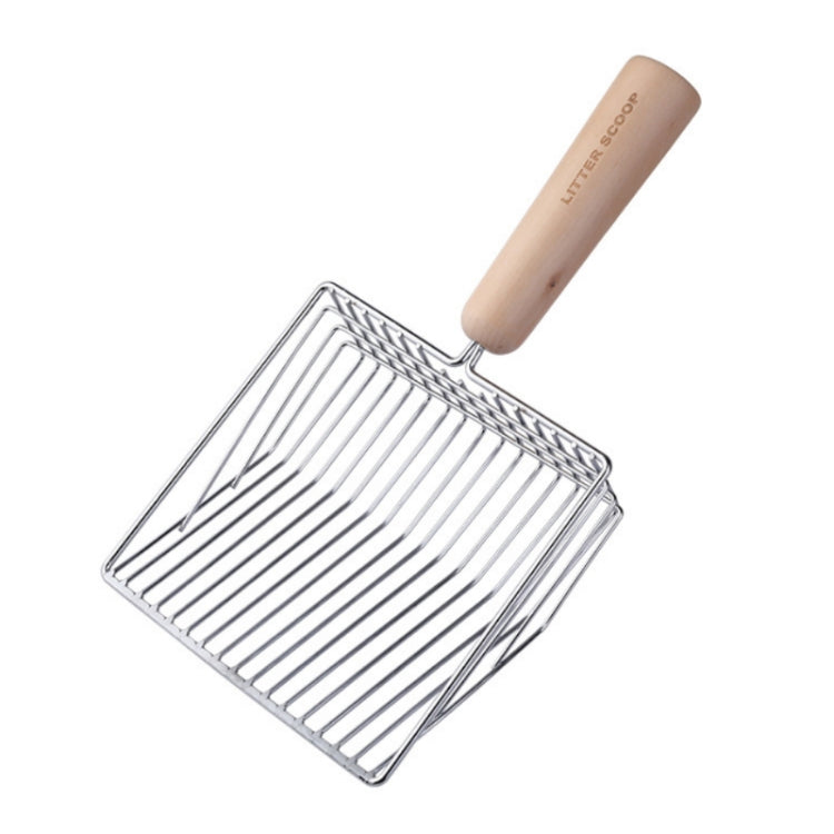Metal Wooden Handle Cat Litter Remove Pet Cleaning Tool, Specification, Cat Litter Shovel, Base (Random Color Delivery) – Durable Build, Easy to Use Cat Litter Shovel