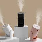L09 USB Plug-in Rotating Colorful Night Light Humidifier, White, Pink, Black – Durable Build, Easy to Use