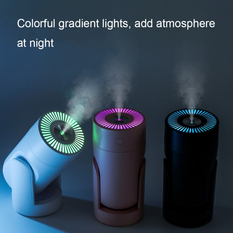 L09 USB Plug-in Rotating Colorful Night Light Humidifier, White, Pink, Black – Durable Build, Easy to Use