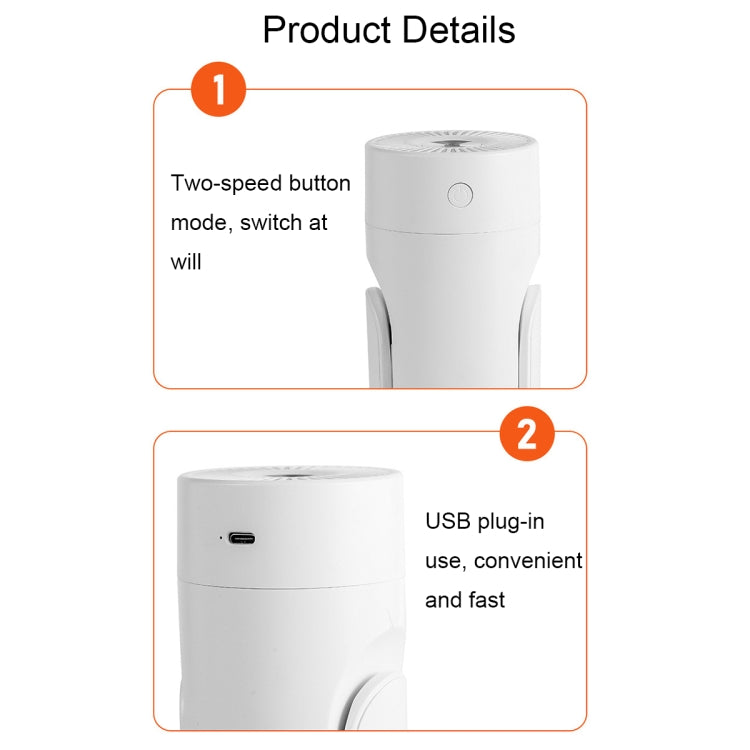 L09 USB Plug-in Rotating Colorful Night Light Humidifier, White, Pink, Black – Durable Build, Easy to Use