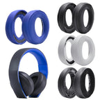 2 PCS Headphone Sponge Cover for SONY PS3 PS4 7.1 Gold,Style:, Black Earpads, White Earpads, Blue Headband, Blue Earpads, Velvet Earpads, Lamb Leather Earpads, Cloth Fiber Earpads, Burlap Grey Earpads, Gray Earpads