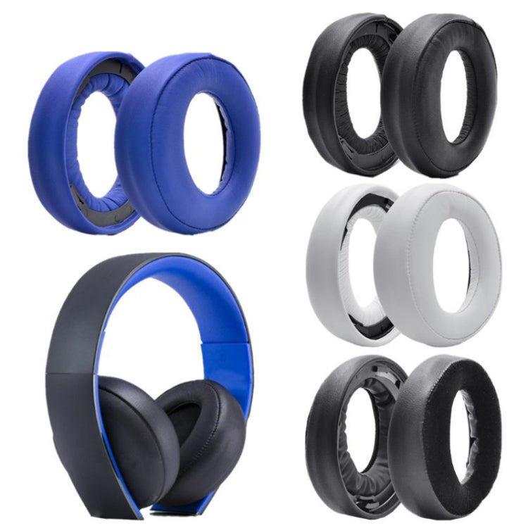 2 PCS Headphone Sponge Cover for SONY PS3 PS4 7.1 Gold,Style:, Black Earpads, White Earpads, Blue Headband, Blue Earpads, Velvet Earpads, Lamb Leather Earpads, Cloth Fiber Earpads, Burlap Grey Earpads, Gray Earpads