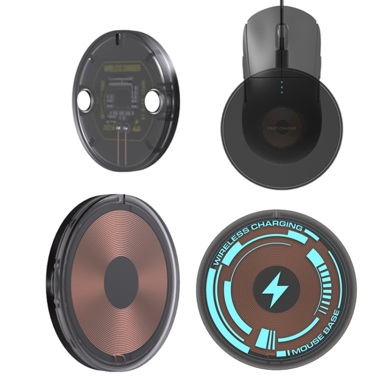 For Logitech G502 / G703 / G403 / G903 / GPW / GPW2 Mouse Wireless Charging Module, Transparent, Flash – Magnetic, Wireless Charging, TPU