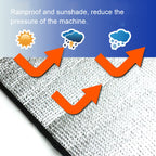 Universal Air Conditioner Cover Aluminum Foil Composite Flame Retardant Rainproof Cover, 80 x 40cm