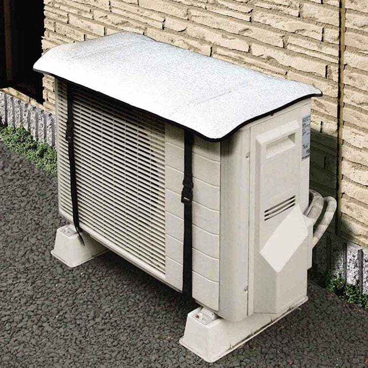 Universal Air Conditioner Cover Aluminum Foil Composite Flame Retardant Rainproof Cover, 80 x 40cm
