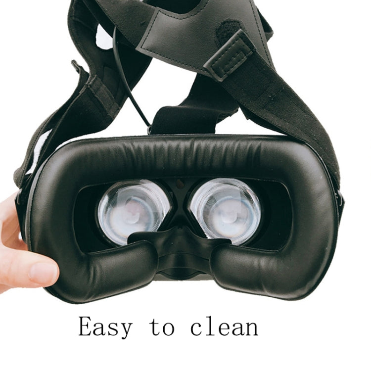 2 PCS PU Leather Face Foam Eye Mask Cover For HTC VIVE Headset VR, Thick 2cm, Thin 1.5cm