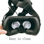 2 PCS PU Leather Face Foam Eye Mask Cover For HTC VIVE Headset VR, Thick 2cm, Thin 1.5cm