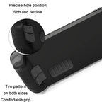 All-Inclusive Silicone Cover With Button Cap For Steam Deck, (Black), (Blue), (Red), (Pink)