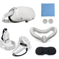 6 PCS/Set For Meta Quest 2 Silicone All-Inclusive Console Controller Cover, White, Blue, Black, Red White
