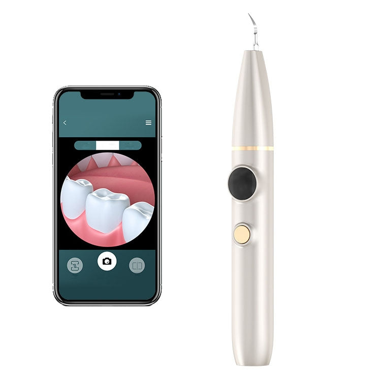 Tartar and Calculus Remover Oral Cleaning Ultrasonic Scaler Electric Visual Scaler, White, Green, Champagne – Durable Build, Easy to Use Champagne Champagne