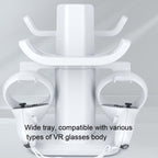 VR Stand Headset Display And Controller Holder Mount For Meta Quest 2, For Oculus Quest 2 White