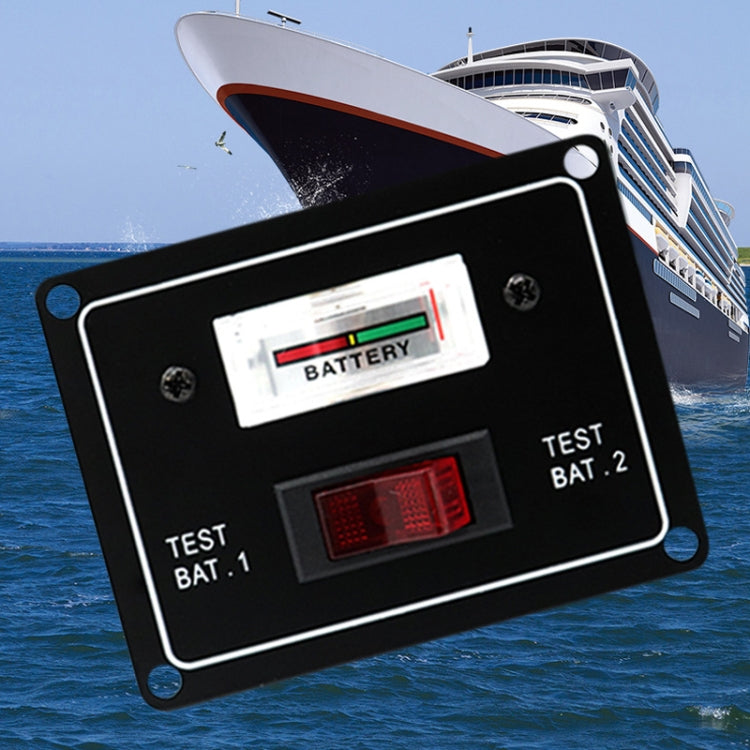 Marine Dual Battery Tester Pointer Voltmeter Default Title