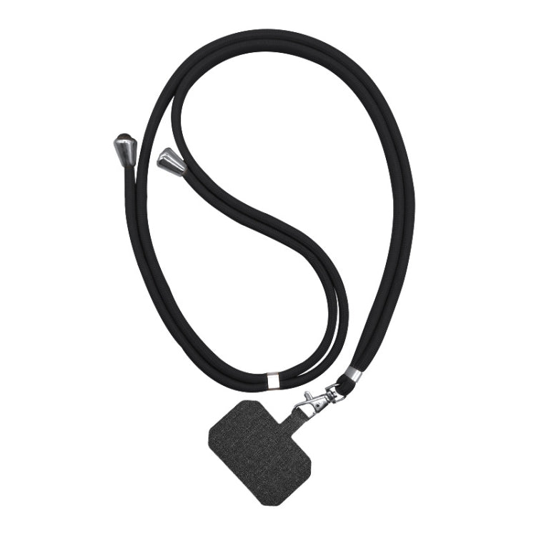 2 PCS Phone Lanyard Adjustable Detachable Neck Cord with Card, Black, Red, Yellow, Sky Blue, Wine Red, Light Gray, Dark Gray, Dark Blue, White – Lanyard Black