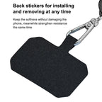 2 PCS Phone Lanyard Adjustable Detachable Neck Cord with Card, Black, Red, Yellow, Sky Blue, Wine Red, Light Gray, Dark Gray, Dark Blue, White – Lanyard