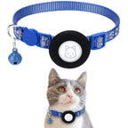 Accessory – Pet Cat Reflective Collar with Bell for AirTag 2nd Gen / AirTag 1st... Blue