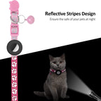 Accessory – Pet Cat Reflective Collar with Bell for AirTag 2nd Gen / AirTag 1st...