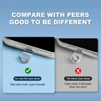 Universal Phone Lanyard Gasket Back Stick TPU Connecting Piece, Smile, Colored Smiley Face, Happy, Rainbow, Deer, Adorable Tiger