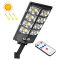 E-SMARTER LED Strong Light Dual Row Road Light Solar Garden Sensor Light, Style:, W789A-4, W789B-4 W789A-4
