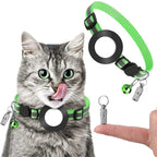 Accessory – Pet Anti Lost Address Pendant Collar with Bell for AirTag 2nd Gen /... Green