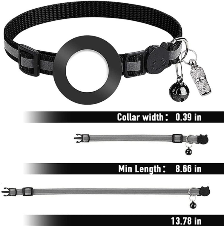 Accessory – Pet Anti Lost Address Pendant Collar with Bell for AirTag 2nd Gen /...