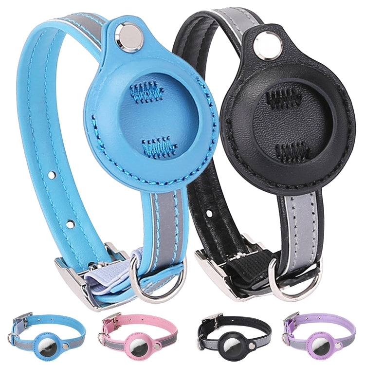 For AirTag 2nd Gen / AirTag 1st Gen Tracker Protective Cover Pet PU Collar, XS, M, S
