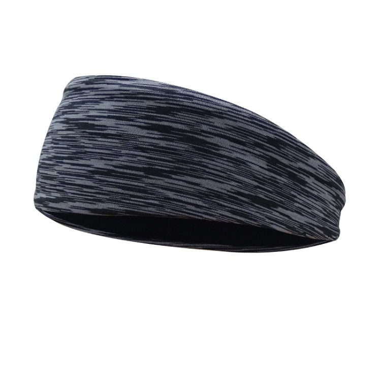Sports Sweatband Fitness Antiperspirant Headband, Lightning Black, Classic Black, Temperament Gray, Dark Gray, Striped Gray – Wear-resistant Striped Gray