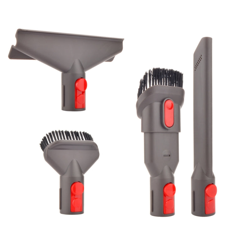 Vacuum Cleaner Accessories for Dyson V7 V8 V10 V11 V12 V15, 5 In 1, Soft Brush, Two -in -one Brush, 2 PCS Stain Brush, Mattress+Crevice+Stain Brush, 4 In 1 Set, Hose Set, 2 PCS Adapter, Bracket – Durable Build, Easy to Use 4 In 1 Set