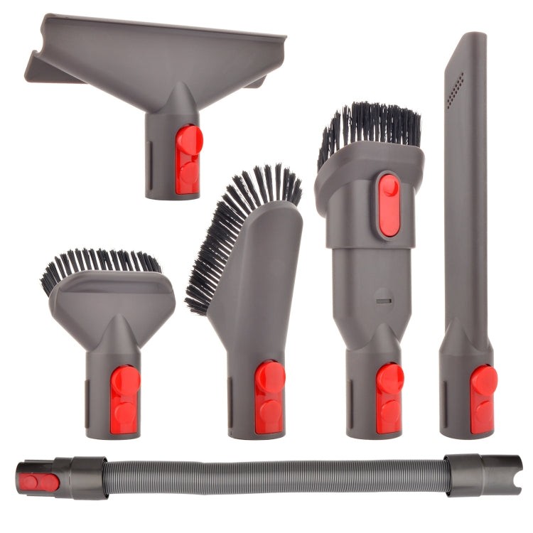 Vacuum Cleaner Accessories for Dyson V7 V8 V10 V11 V12 V15, 5 In 1, Soft Brush, Two -in -one Brush, 2 PCS Stain Brush, Mattress+Crevice+Stain Brush, 4 In 1 Set, Hose Set, 2 PCS Adapter, Bracket – Durable Build, Easy to Use Hose Set