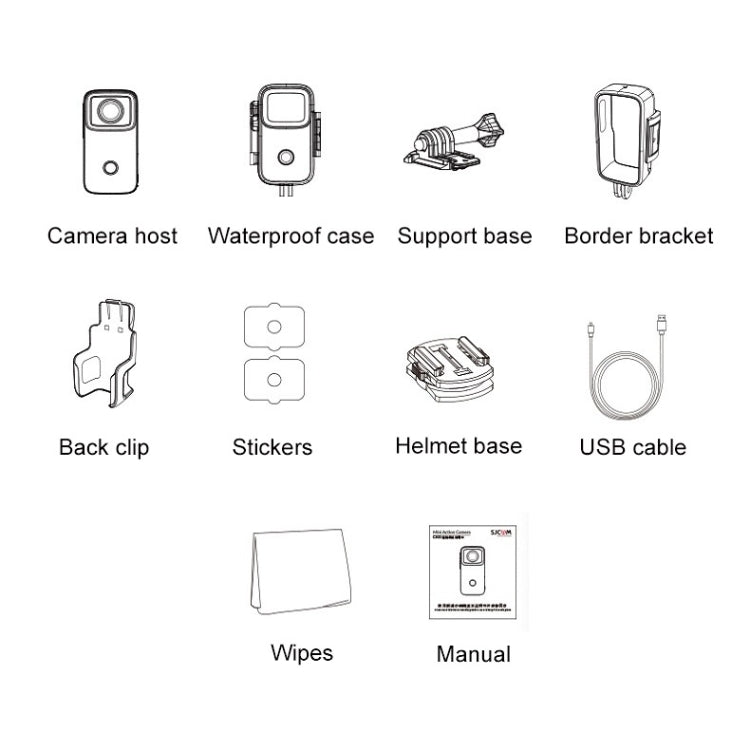 Thumb Action Camera 4K HD Anti-shake WiFi Camera, (White), (Black) – Waterproof, 4K