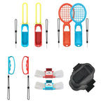 IPLAY HBS-447 10 In 1 Grip + Wrist Strap + Strap + Lightsaber + Racket Sports Set For Nintendo Switch, IPLAY 10 In 1 IPLAY 10 In 1