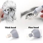 Tenwin 8302 Adjustable Electric Eraser With Rubber Refills For Sketch Drawing Erasing, Black, White, Grey