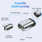 TZ28 PD 100W 24Pin Fast Charge Data and Video Transmission Type-C / USB-C Magnetic Adapter – Magnetic, Fast Charging, Aluminum Alloy