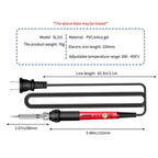 Household Constant Temperature Soldering Iron Set 60W Internal Heat Welding Tool Kit, ANENG SL101 24pcs/set Rotary Thermostat, 24pcs/set EU Plug, 25pcs/set US Plug, 25pcs/set EU Plug