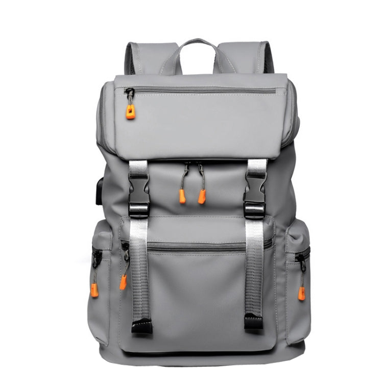 WEIXIER B1862 Men Business Leisure Large Capacity Travel Bag Computer Backpack, B1862 Grey, B1862 Black B1862 Grey Grey
