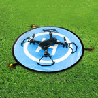 Universal Foldable Helipad Landing Pad For Drone, Diameter 55cm Blue Orange, Diameter 75cm Blue Orange, Diameter 90cm Blue Orange, Diameter 110cm Blue Orange Diameter 55cm Blue Orange