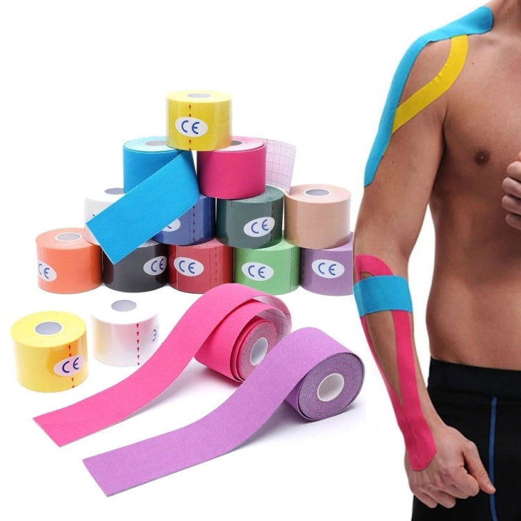 3pcs Muscle Tape Physiotherapy Sports Tape Basketball Knee Bandage, Size:, 5cm x 5m