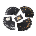 2 PCS Card Game Bronzing Waterproof Playing Cards, 2 PCS Bronzing Waterproof Poker 2 PCS Bronzing Waterproof Poker