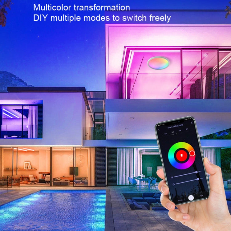WiFi Bluetooth 2.4G Remote Control LED Ceiling Light, Voltage:, EU Standard 220V-240V, US Standard 110V-130V – Waterproof, Bluetooth