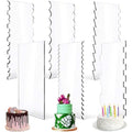 6 In 1 Clear Acrylic Cake Scraper Smoothing Tool Set, 6 In 1 6 In 1