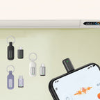 Ocrustar Capsule Mobile Phone Infrared Universal Remote Control, Color: 3-in-1 iOS/Hongmeng/Android Type-C (Black), 3-in-1 iOS/Hongmeng/Android Type-C (Black), 3-in-1 iOS/Hongmeng/Android Type-C (Silver), 3-in-1 iOS/Hongmeng/Android Type-C (Purple)