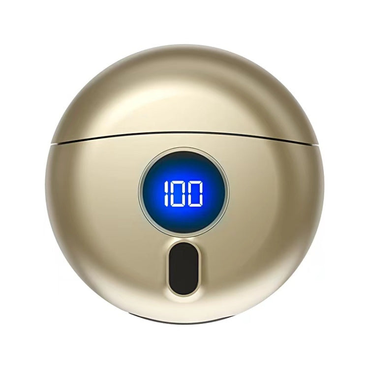 TJ01 Flying Saucer Razor USB Rechargeable Mini Shaver, Dark Gray, Champagne Golden – Magnetic, Electroplating Champagne Golden